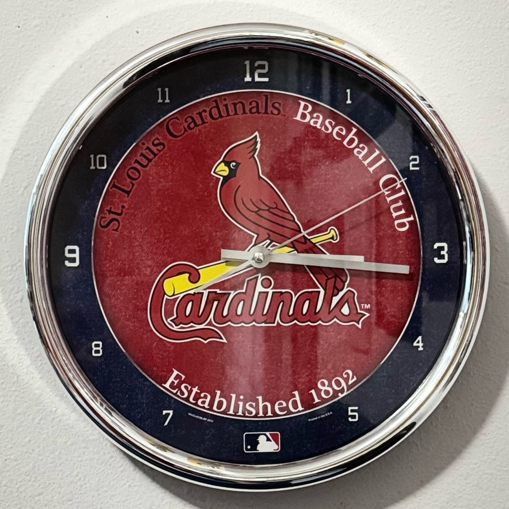 St. Louis Cardinals Wall Clock - Red and Black